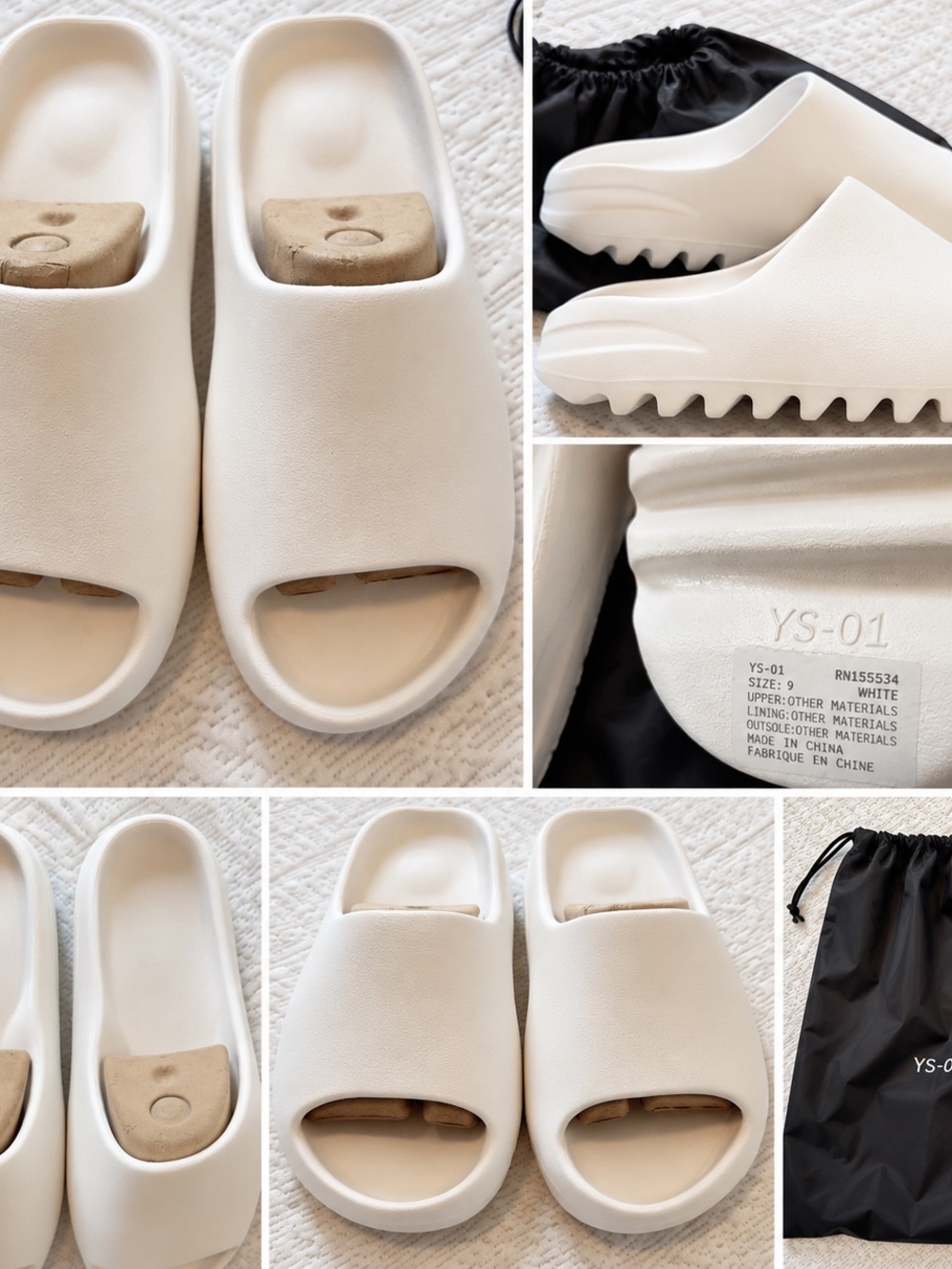 Yeezy cream Foam Slide Mules Sz 9 New Unisex